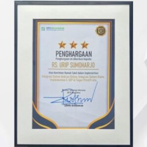 RS Urip Sumoharjo Raih Penghargaan BPJS Kesehatan atas Transformasi Layanan Digital