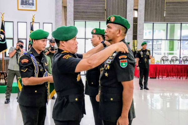 Brigjen TNI Agustatius Sitepu Resmi Jabat Danrem 031/Wira Bima dalam Sertijab di Pekanbaru