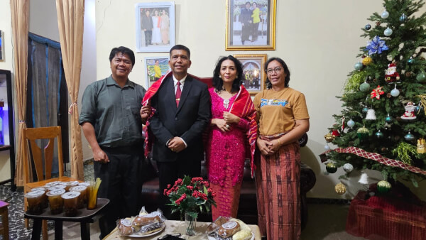 Danrem 031/Wira Bima Silaturahmi dengan Ketua Moderamen GBKP di Kabanjahe