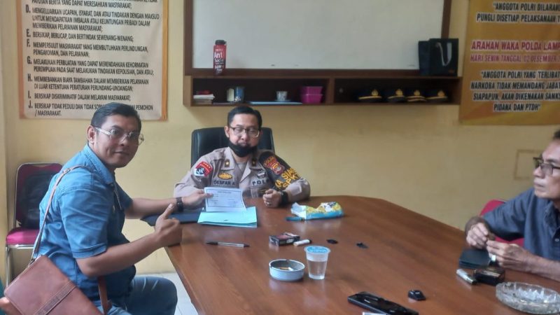 Advokat di Tulang Bawang Laporkan Dugaan Pengancaman Sajam dan Perselingkuhan ke Polda Lampung