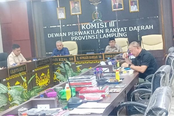 DPRD Lampung Perketat Pengawasan PAD, Komisi III Gelar RDP Bersama OPD