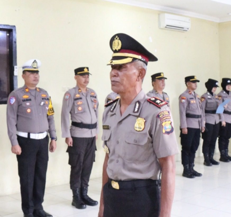 AKP Herwin Afrianto Naik Pangkat Pengabdian Jadi Kompol, Polres Way Kanan Gelar Upacara