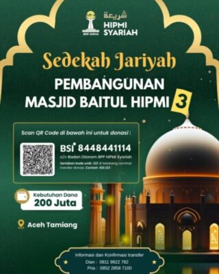 Sedekah Jariyah untuk Negeri, HIPMI Syariah Galang Dana Masjid Baitul HIPMI 3