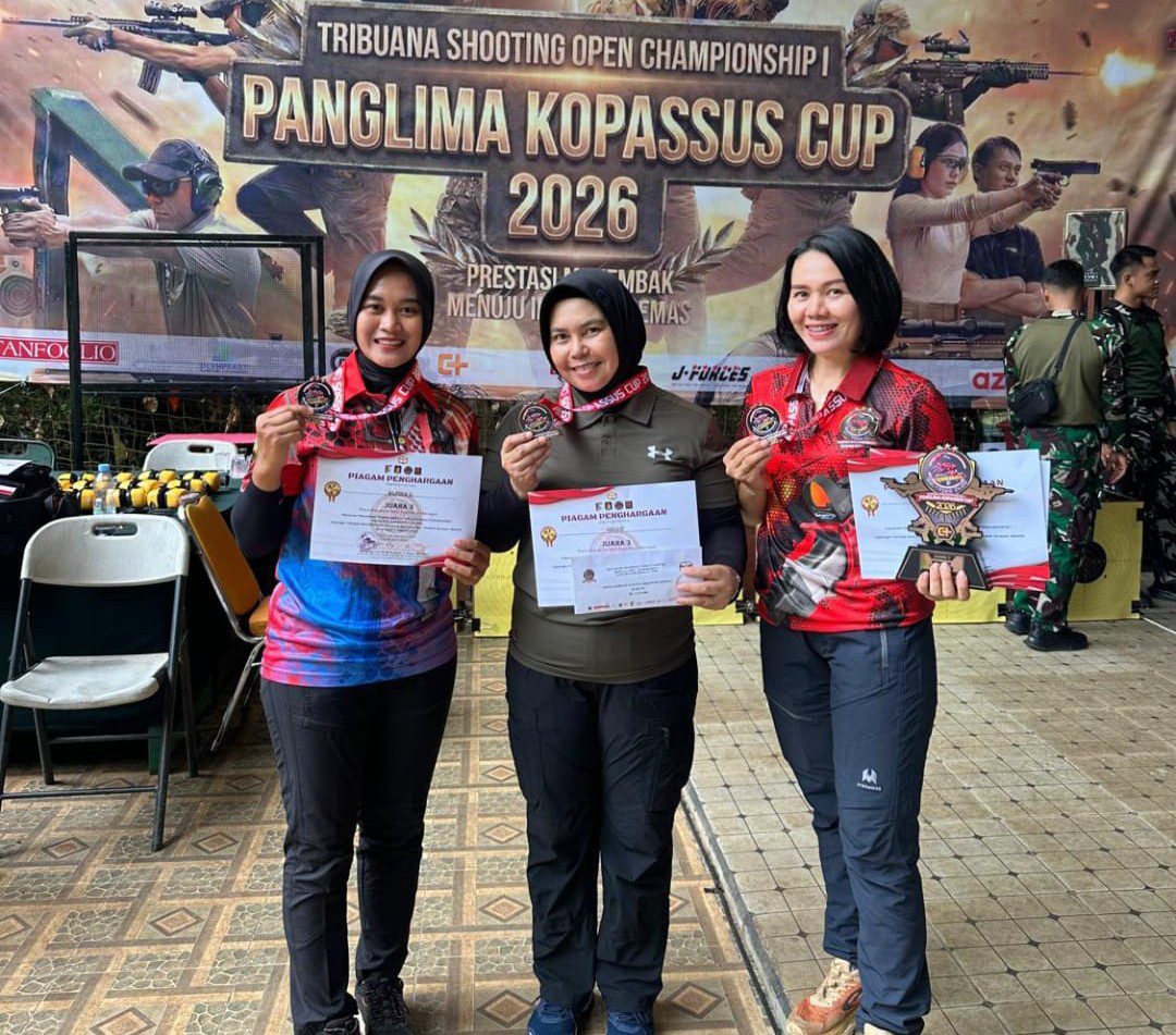 Srikandi Langit TNI AD Ukir Prestasi di Kejuaraan Menembak Nasional