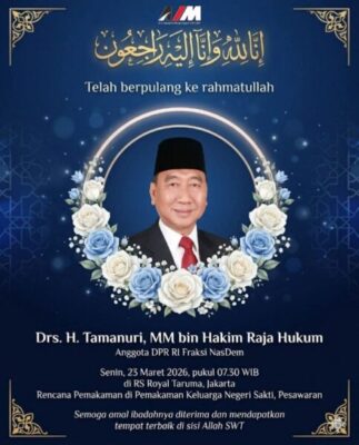 Kabar Duka: Anggota DPR RI Tamanuri Wafat di Jakarta