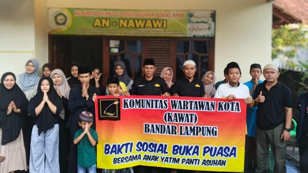 Momentum Ramadhan, KAWAT Bandar Lampung Santuni Anak Yatim dan Gelar Buka Bersama