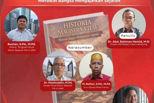 Webinar Nasional UIN RIL–UNM Bahas Buku Sejarah Karya Abd. Rahman Hamid