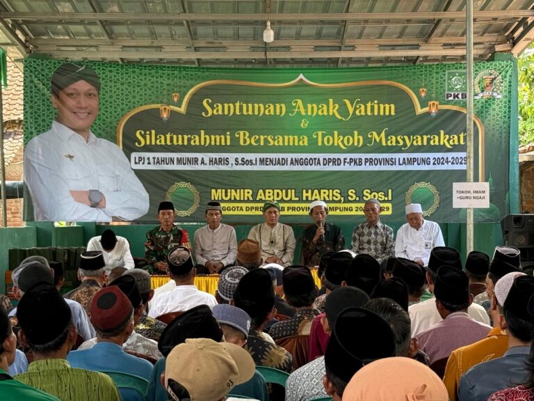 Munir Abdul Haris Gelar Silaturrahmi dan Santunan Anak Yatim di Lampung Tengah