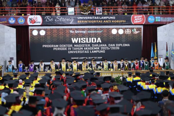 Wisuda Unila Periode IV 2025/2026: 1.109 Lulusan Raih Gelar Akademik