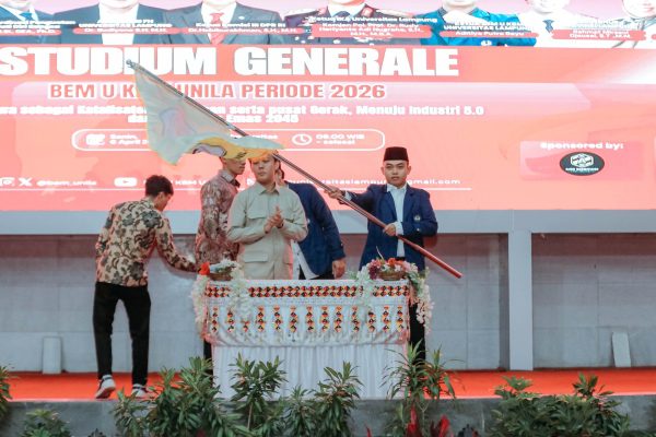 Gubernur Lampung dan Ketua Komisi III DPR RI Hadiri Pelantikan BEM Unila 2026, Dorong Mahasiswa Jadi Agen Perubahan