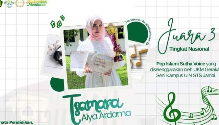 Suara Emas dari UIN RIL, Tsamara Alya Ardama Tembus Juara Nasional