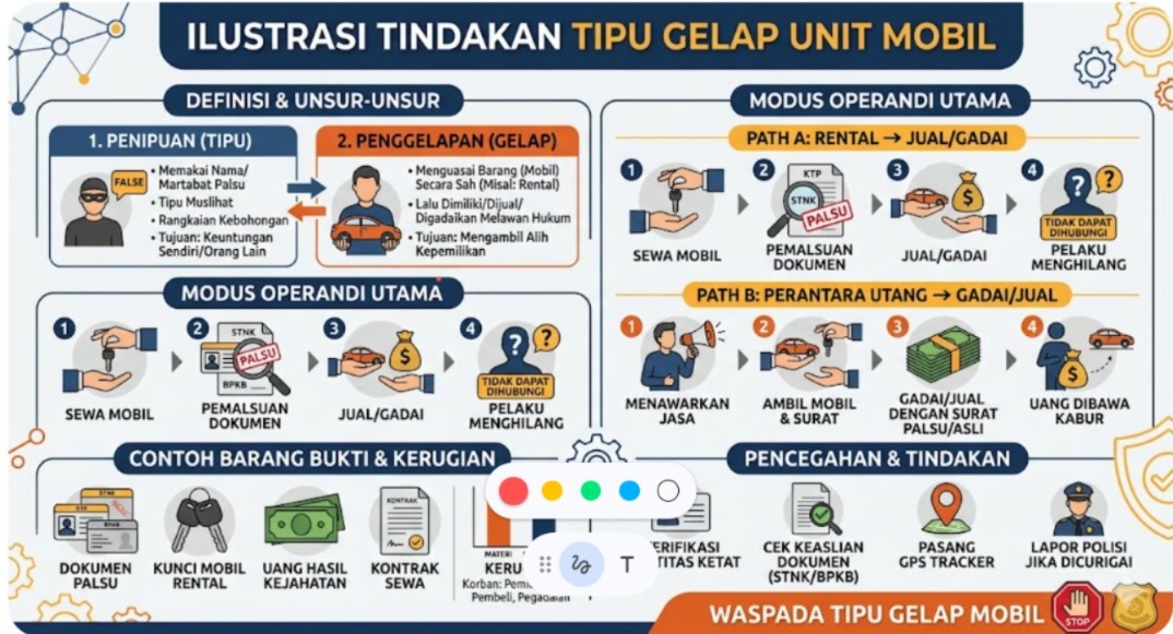 Sindikat Tipu-Gelap Mobil Terungkap, Polda Lampung Periksa Sejumlah Saksi