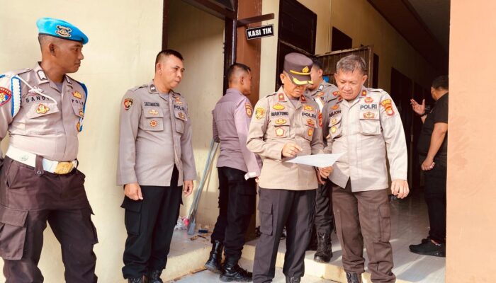 Polda Lampung Periksa Senpi dan Amunisi di Polres Way Kanan, 4 Pucuk Ditemukan Rusak Ringan