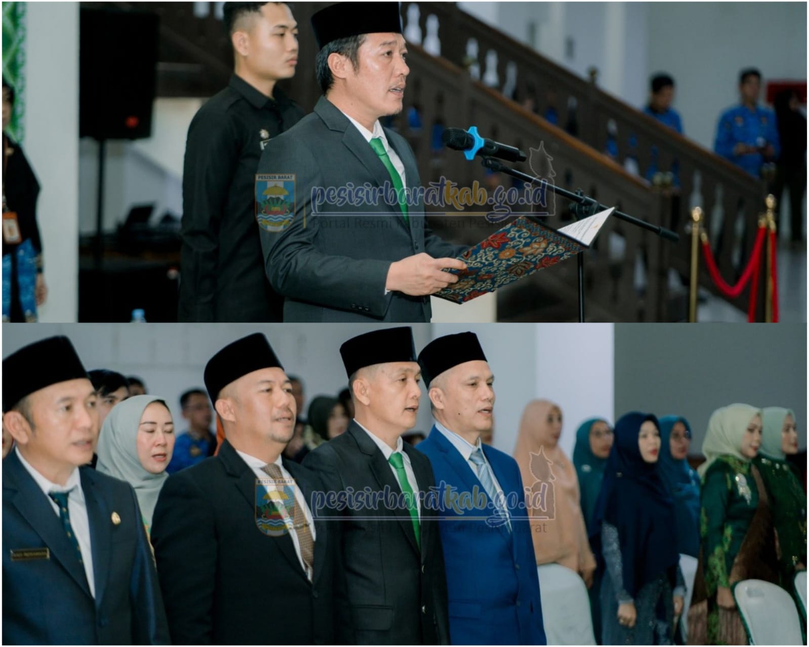 Bupati Dedi Irawan Lantik 9 Pejabat Pimpinan Tinggi Pratama Pesisir Barat