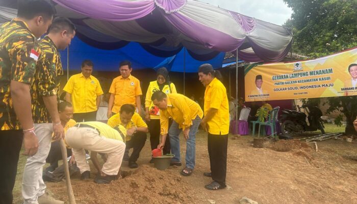 Golkar Kasui Gelar Muscam dan Gerakan Lampung Menanam