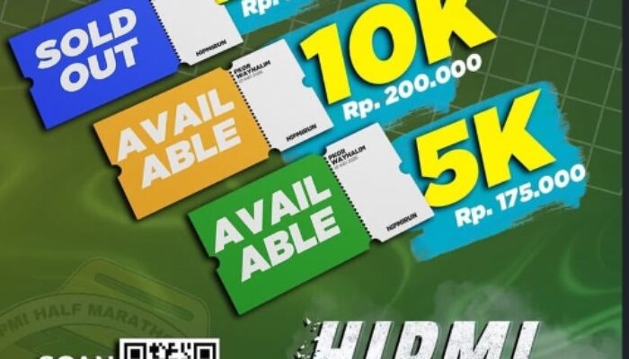 Antusias Tinggi, Kategori 21K HIPMI Half Marathon Lampung Sold Out