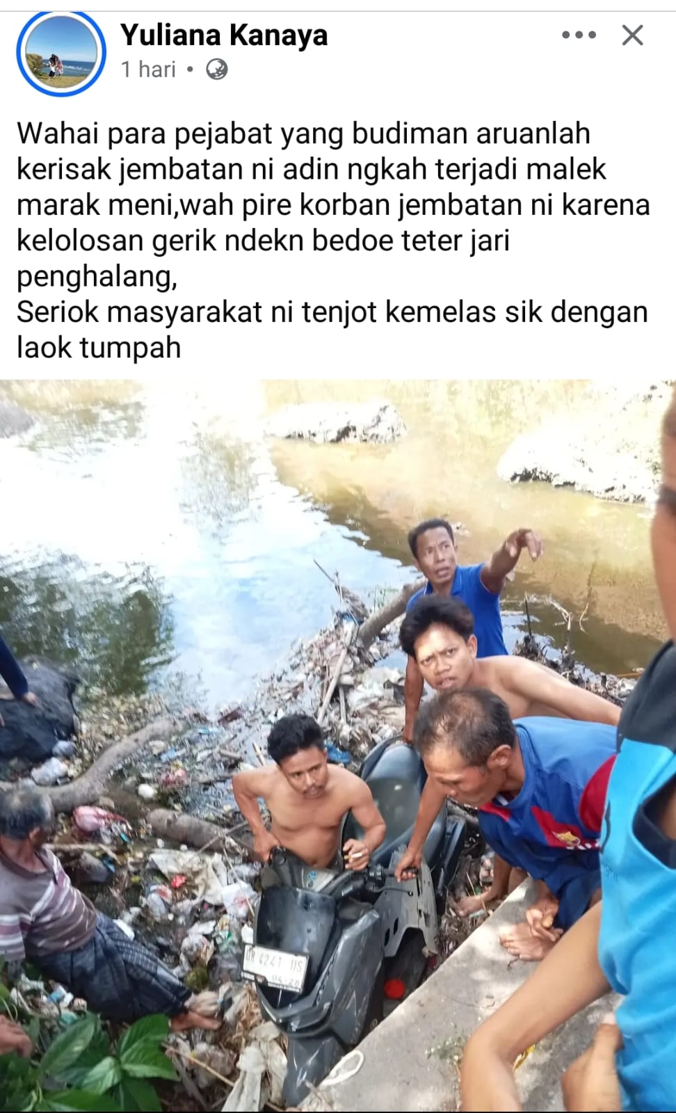 Warga Semoyang Keluhkan Jembatan Rusak, Desak Perbaikan Demi Keselamatan