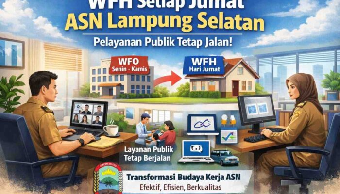 Pemkab Lampung Selatan Berlakukan WFH ASN, Fokus pada Kinerja dan Digitalisasi