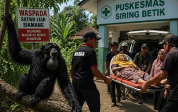 Warga Way Panas Resah, Seorang Ibu Jadi Korban Gigitan Siamang