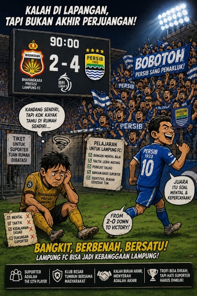 Main di Lampung, Bhayangkara Serasa Tim Tamu