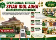 Sambut Idul Adha 1447 H, Masjid Al Iman Gedong Meneng Ajak Masyarakat Berinfaq