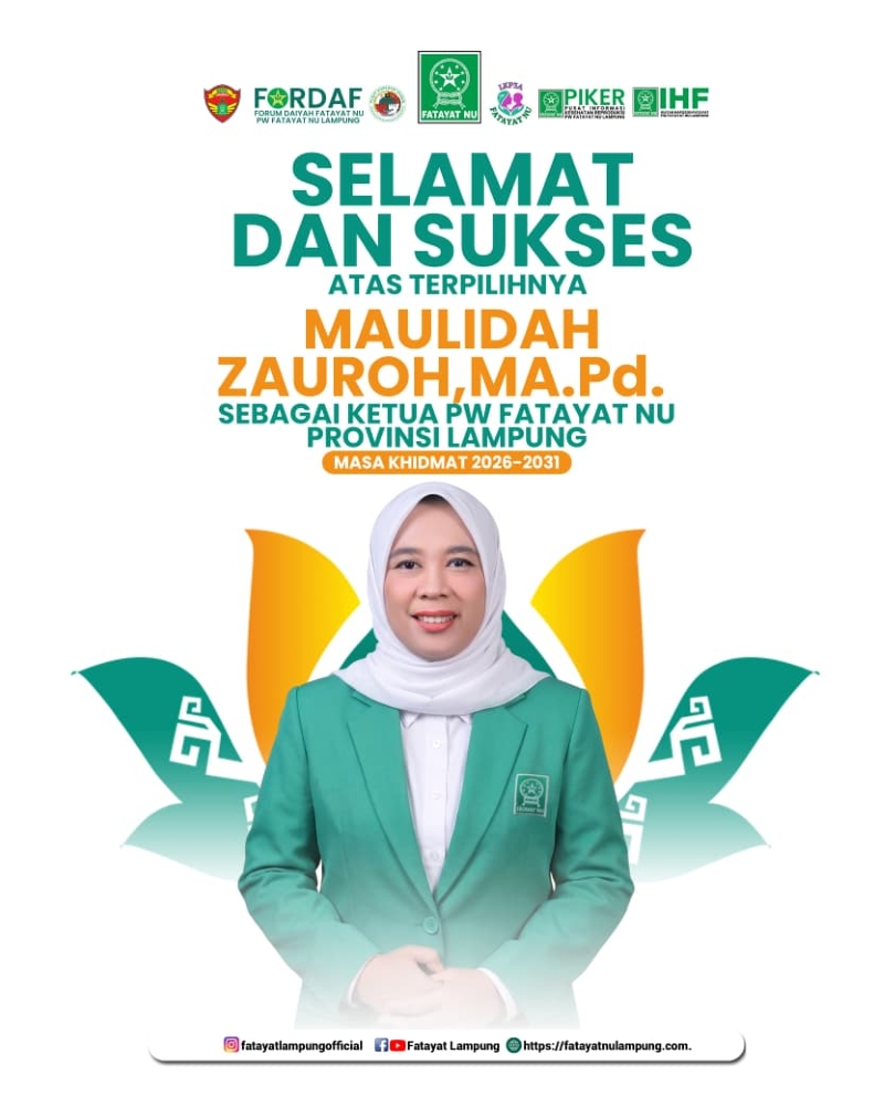Maulidah Zauroh Terpilih Pimpin Fatayat NU Lampung, Siap Perkuat Peran Perempuan