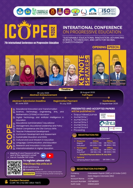 ICOPE 2026 Siap Go Internasional, FKIP Unila Kolaborasi dengan Publisher Bereputasi