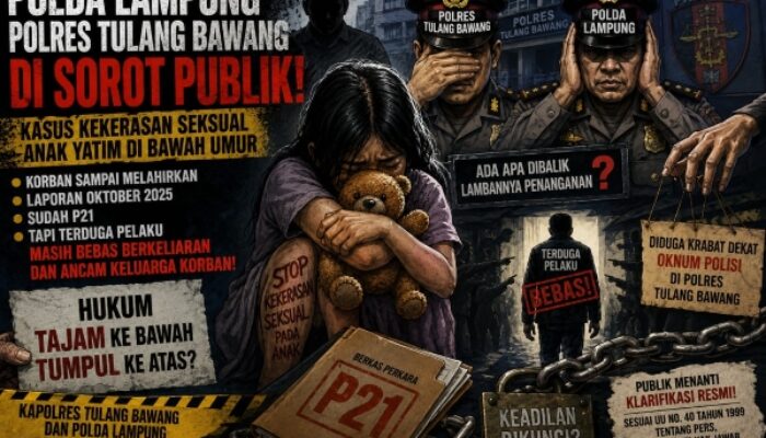 Kasus Dugaan Kekerasan Seksual Anak di Tulang Bawang Mandek, Publik Desak Aparat Bertindak Tegas
