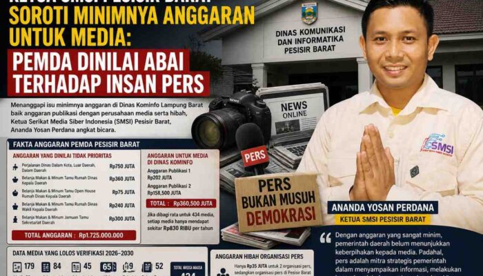 Ada Ketimpangan? Alokasi Anggaran Media di Pesisir Barat Dipertanyakan