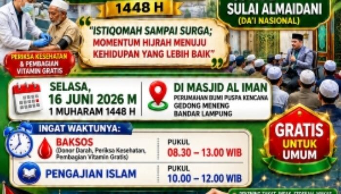 Masjid Al Iman Gelar Baksos dan Pengajian Sambut Tahun Baru Islam 1448 Hijriah