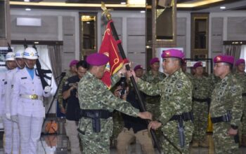 Pangkormar Pimpin Sertijab Danbrigif 4 Marinir/BS, Tekankan Jaga Nama Baik Korps Marinir