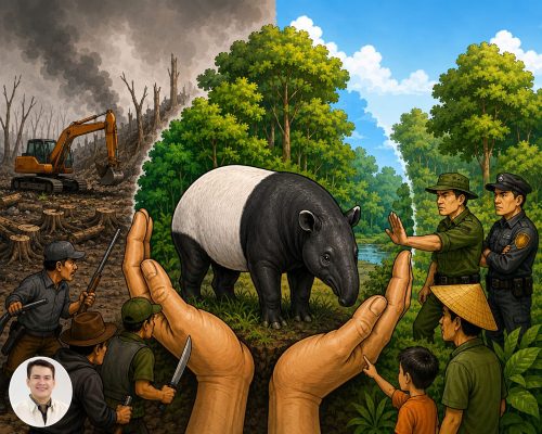 Air Mata Tapir di Tepi Hutan yang Menyusut